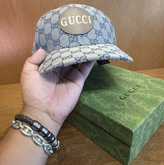 GUCCI GG CANVAS MONOGRAM BASEBALL LOGO HAT UNISEX - Picture 1 of 10